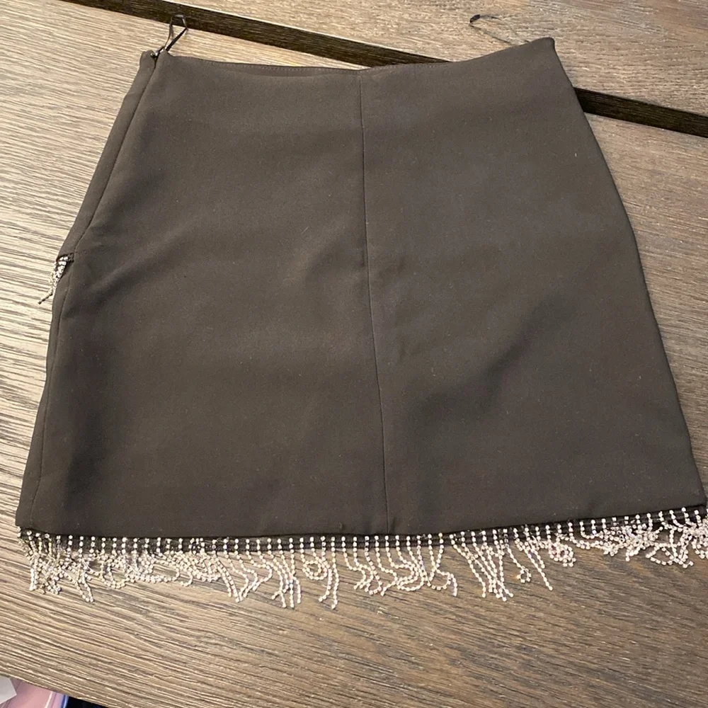 Zara black rhinestone mini skirt - Picture 4 of 6